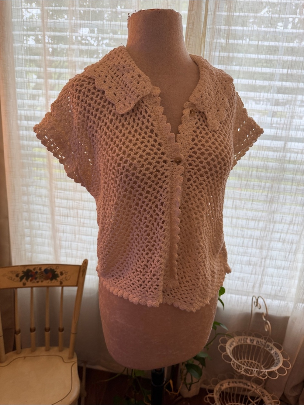Free People Lily Crochet Top - Coconut Milk
